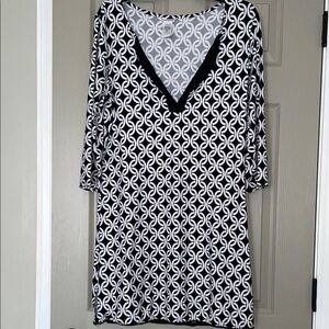 Small Dotti Geometric Dress/ Swim Cover-Up